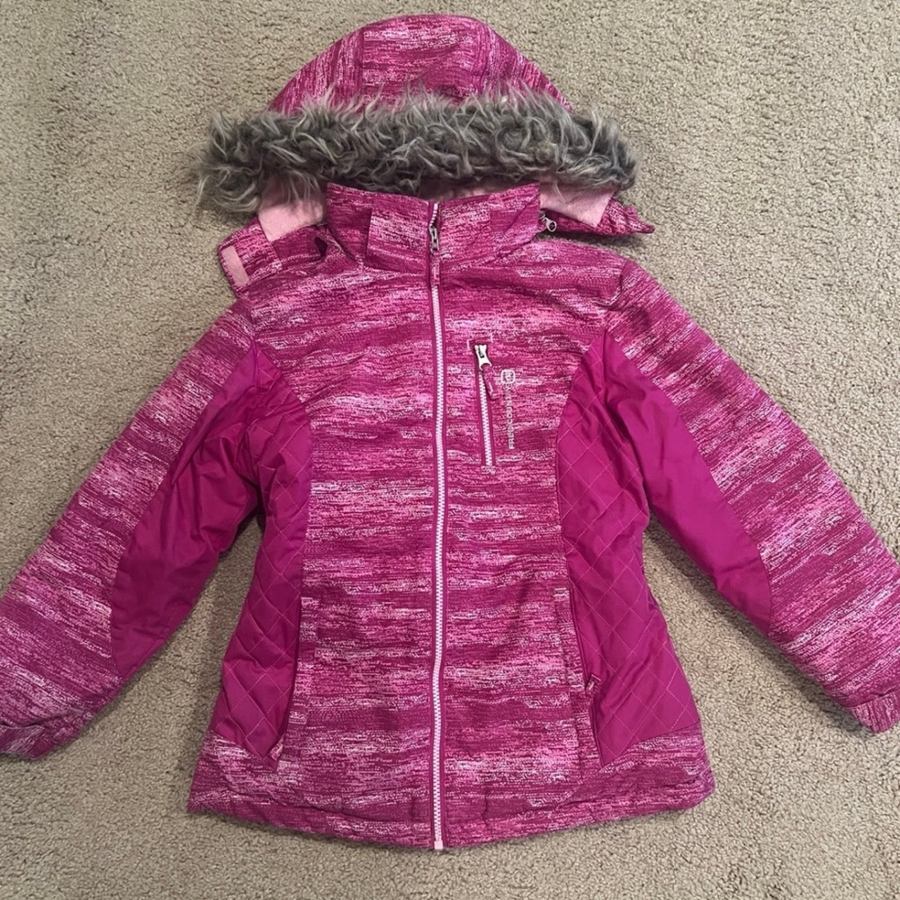 Free Country girls winter coat, skiing/snowboarding jacket purple/ pink size M